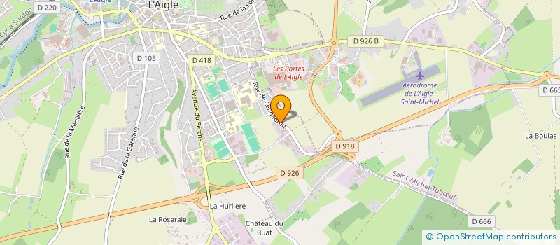 localisation de l'entreprise FERMETURES SYSTEMS à L'AIGLE