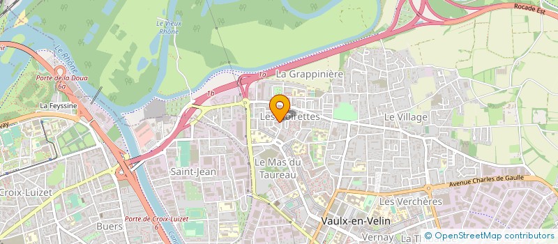 localisation de l'entreprise FERMETURES TECHNOLOGIES à VAULX-EN-VELIN