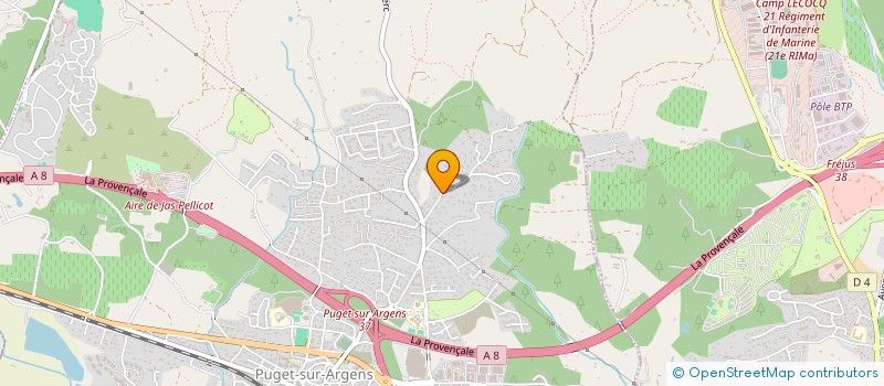 localisation de l'entreprise FERMETURES VAROISES à PUGET-SUR-ARGENS