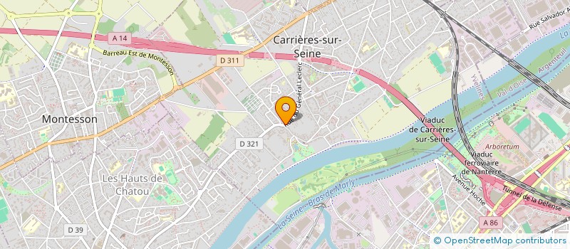 localisation de l'entreprise FERMETURES WILLIAMS à CARRIERES-SUR-SEINE