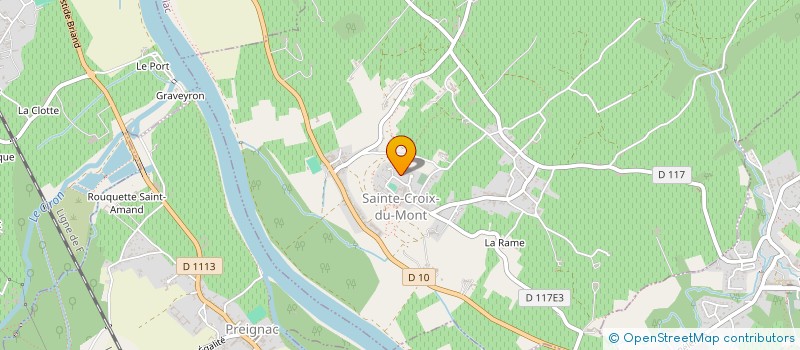 localisation de l'entreprise FERMIERE CHATEAU DES TASTES  SAINTE-CROIX-DU-MONT