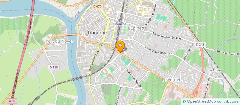 localisation de l'entreprise FERMIGIER  LIBOURNE