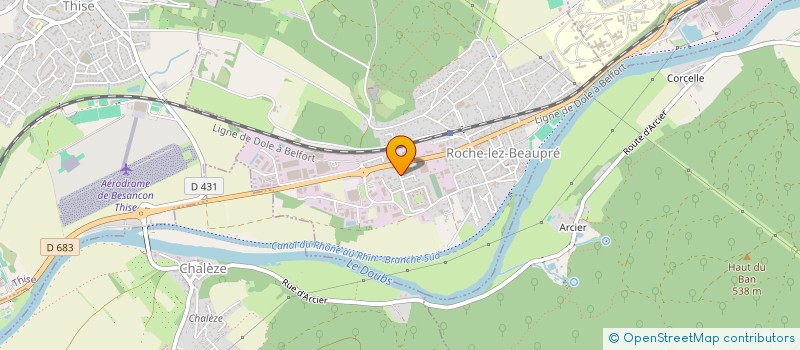 localisation de l'entreprise FERMO  ROCHE-LEZ-BEAUPRE