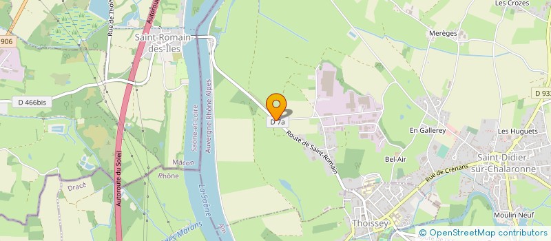 localisation de l'entreprise FERMOB  SAINT-DIDIER-SUR-CHALARONNE