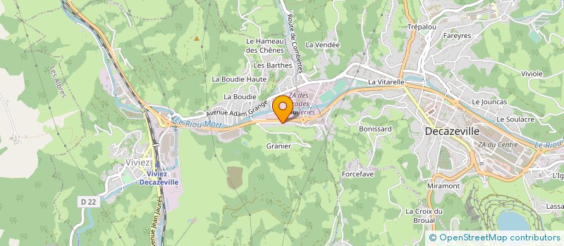 localisation de l'entreprise FERMOBA CENTRE SUD AVERBAIE à VIVIEZ