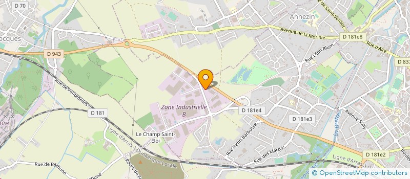 localisation de l'entreprise FERMOBA FILTRABAT à ANNEZIN