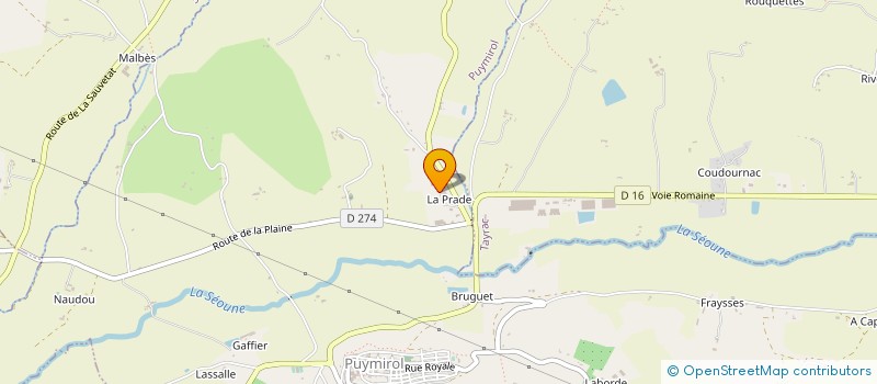 localisation de l'entreprise FERMOBA SUD OUEST  PUYMIROL