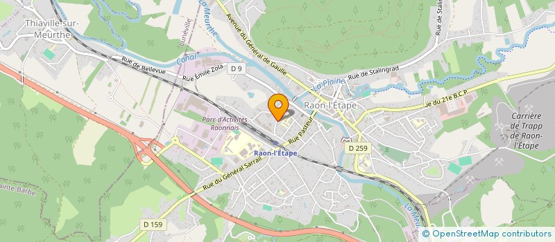 localisation de l'entreprise FERMOBA TECNOD à RAON-L'ETAPE