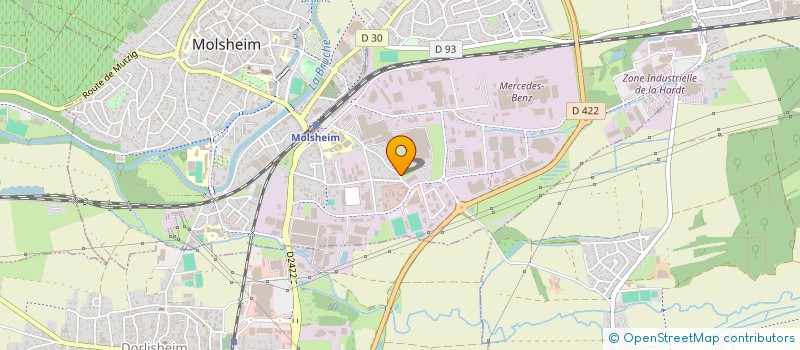 localisation de l'entreprise FERMOBAT  DORLISHEIM