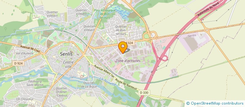 localisation de l'entreprise FERMOD à SENLIS