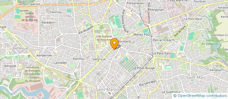 localisation de l'entreprise FERMOR à BREST