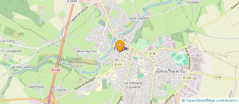 localisation de l'entreprise FERNAND 1978  FALAISE