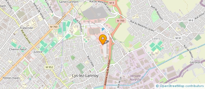 localisation de l'entreprise FERNAND  LYS-LEZ-LANNOY