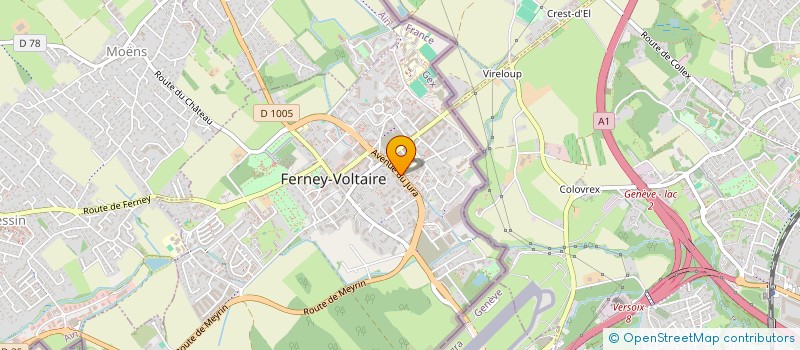 localisation de l'entreprise FERNAND BOYER à FERNEY-VOLTAIRE