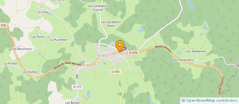localisation de l'entreprise FERNAND DUSSERT à ARLEUF