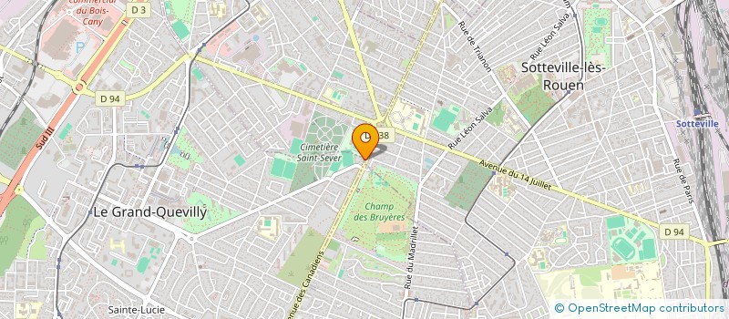 localisation de l'entreprise FERNAND MARIE  LE GRAND-QUEVILLY