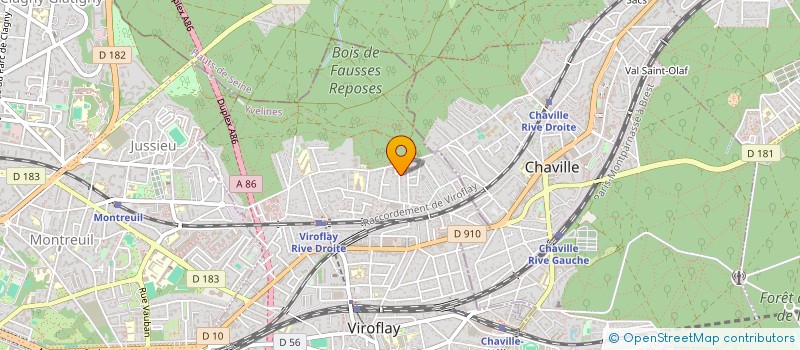 localisation de l'entreprise FERNANDE BURCKEL  VIROFLAY