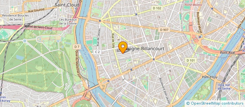 localisation de l'entreprise FERNANDE STERN à BOULOGNE-BILLANCOURT