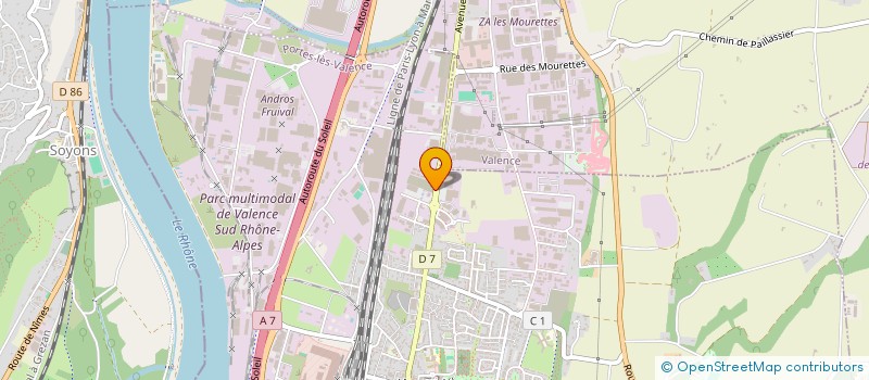 localisation de l'entreprise FERNANDES  PORTES LES VALENCE