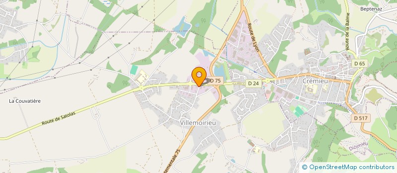 localisation de l'entreprise FERNANDES  VILLEMOIRIEU