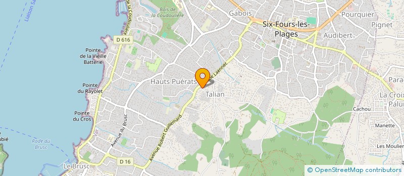 localisation de l'entreprise FERNANDES à SIX-FOURS-LES-PLAGES