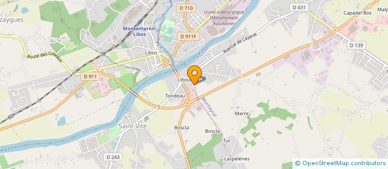 localisation de l'entreprise FERNANDES AFONSO SARL à SAINT-VITE