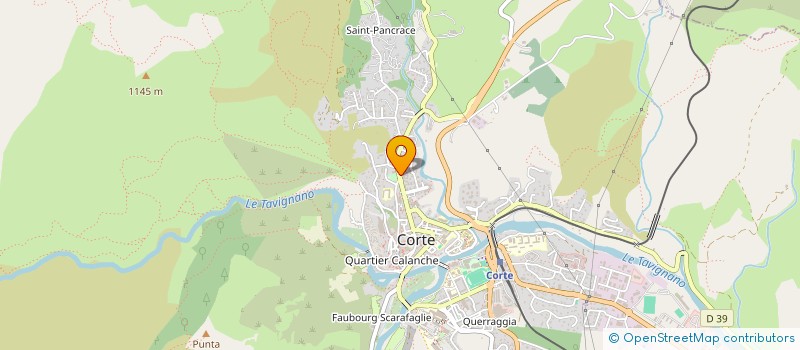 localisation de l'entreprise FERNANDES ARTUR à CORTE