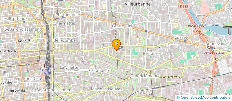 localisation de l'entreprise FERNANDES CARDOSO à VILLEURBANNE