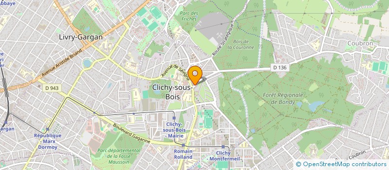 localisation de l'entreprise FERNANDES & COSTA à CLICHY-SOUS-BOIS