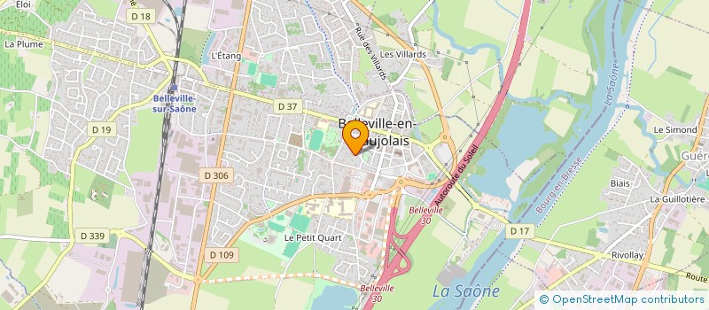 localisation de l'entreprise FERNANDES & FILS  BELLEVILLE-EN-BEAUJOLAIS