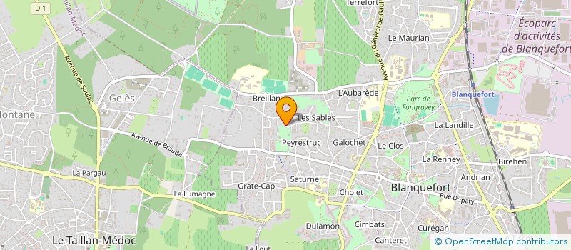 localisation de l'entreprise FERNANDEZ à BLANQUEFORT