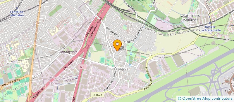 localisation de l'entreprise FERNANDO PROD  WISSOUS