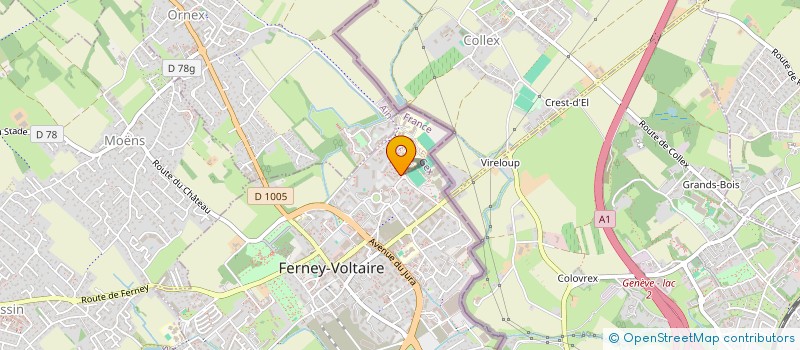 localisation de l'entreprise FERNEY PAYS DE GEX TRIATHLON à FERNEY-VOLTAIRE