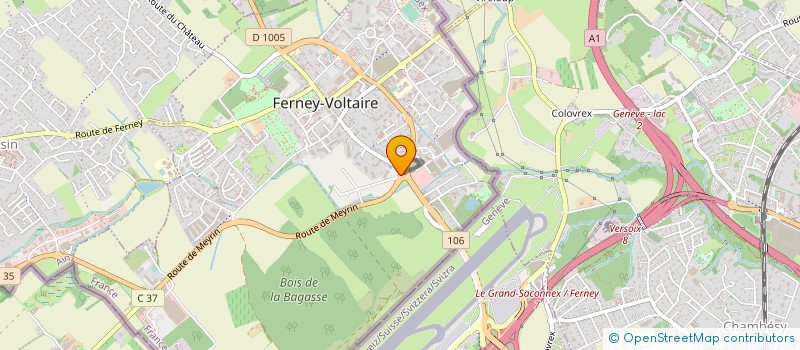 localisation de l'entreprise FERNEYDIS à FERNEY-VOLTAIRE