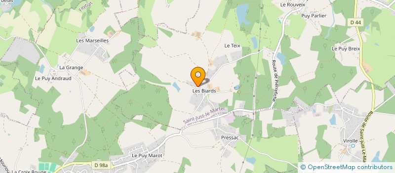localisation de l'entreprise FERNI à SAINT-JUST-LE-MARTEL