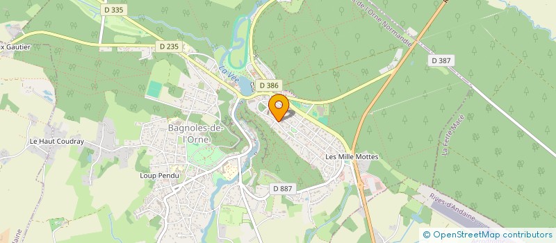localisation de l'entreprise FEROE à BAGNOLES DE L'ORNE NORMANDIE