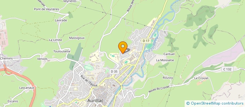 localisation de l'entreprise FEROE MEUBLES SAS à AURILLAC