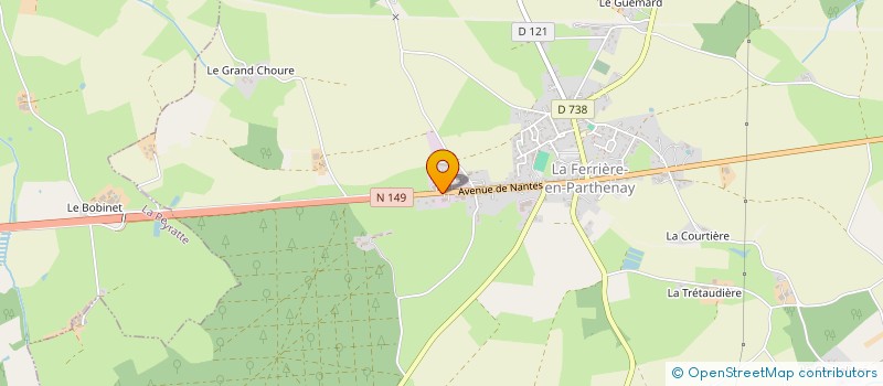 localisation de l'entreprise FERONNERIE D'ART GATINAISE à LA FERRIERE-EN-PARTHENAY