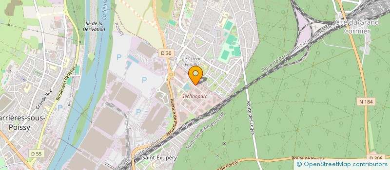 localisation de l'entreprise FEROS  POISSY