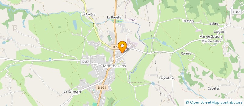 localisation de l'entreprise FERRAGE PATRICK  MONTBAZENS