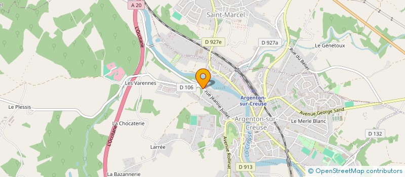 localisation de l'entreprise FERRAGU ALLEN à ARGENTON-SUR-CREUSE