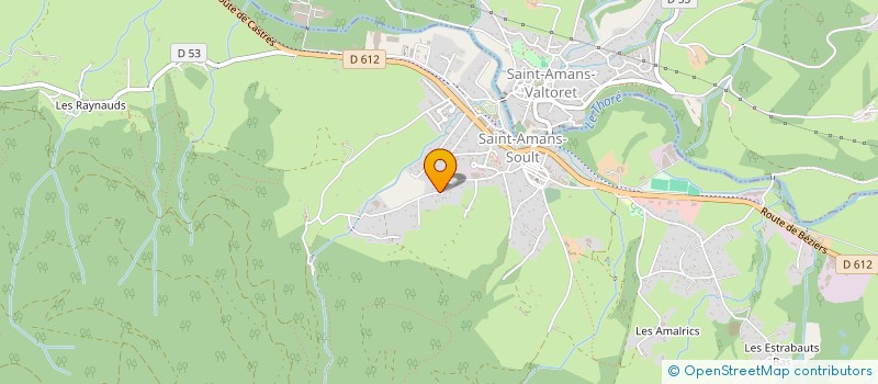localisation de l'entreprise FERRAND CONSTRUCTEUR à SAINT-AMANS-SOULT
