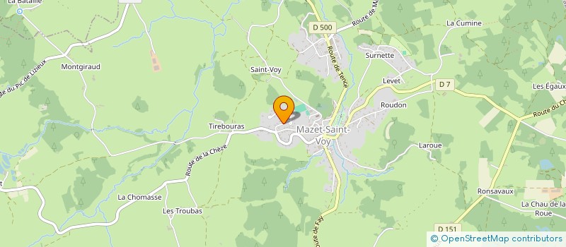 localisation de l'entreprise FERRAND ECOM  MAZET-SAINT-VOY