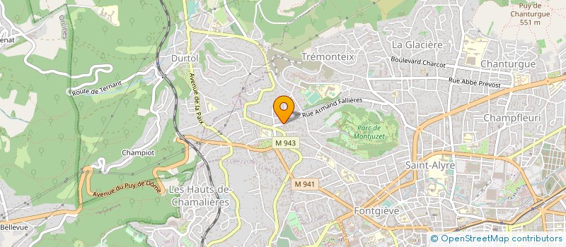 localisation de l'entreprise FERRAND ET MOTTET  CLERMONT-FERRAND