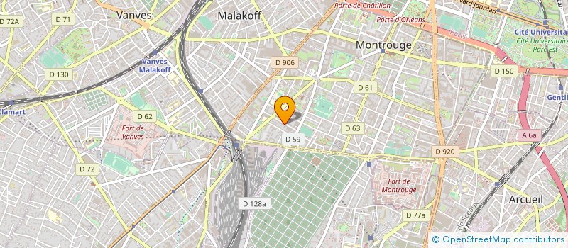 localisation de l'entreprise FERRAND                       RAYMO  MONTROUGE