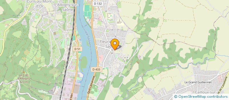 localisation de l'entreprise FERRANDIS  FLEURIEU-SUR-SAONE