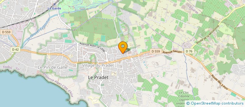 localisation de l'entreprise FERRANDO  LE PRADET