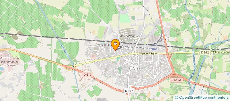 localisation de l'entreprise FERRANDO PHILIPPE  VIAS