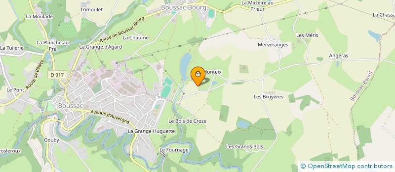 localisation de l'entreprise FERRANDON ROGER ET NICOLE à BOUSSAC-BOURG