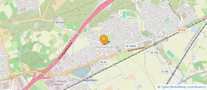 localisation de l'entreprise FERRANET  BAILLARGUES